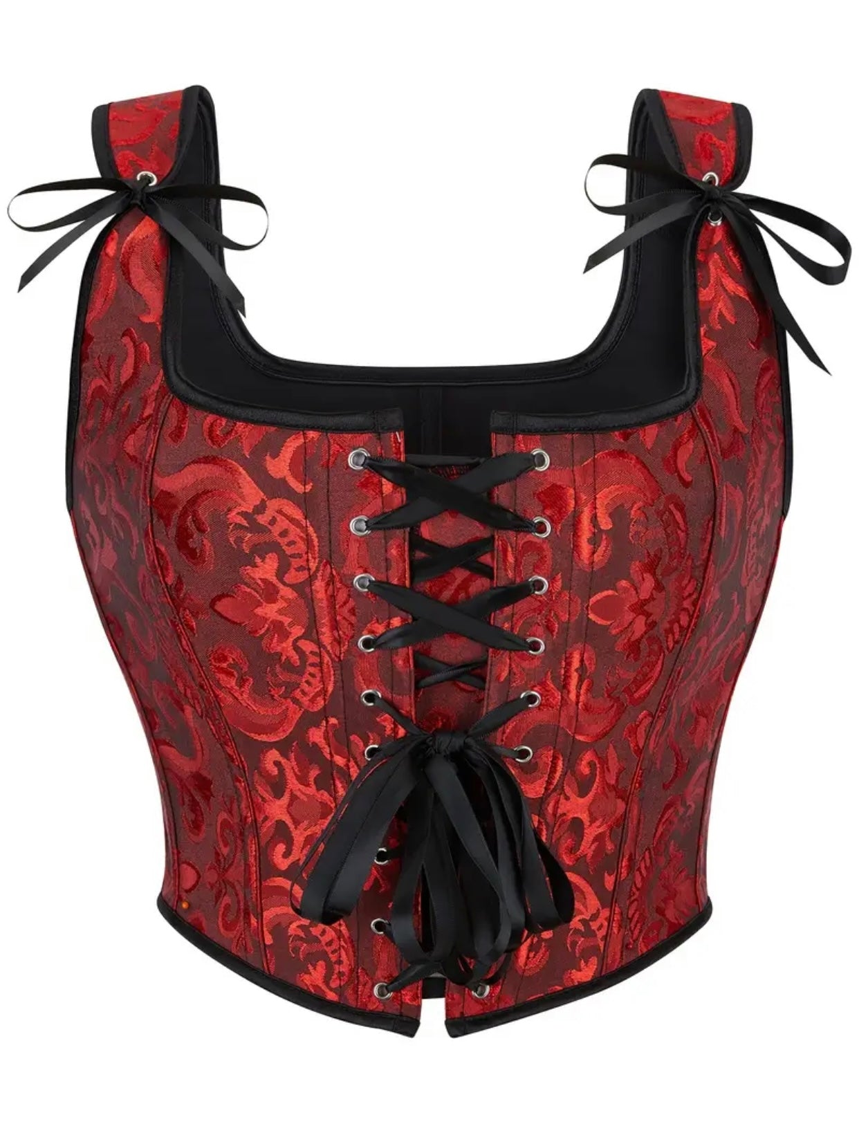 Baroque Jacquard Corset Top | Best Seller |