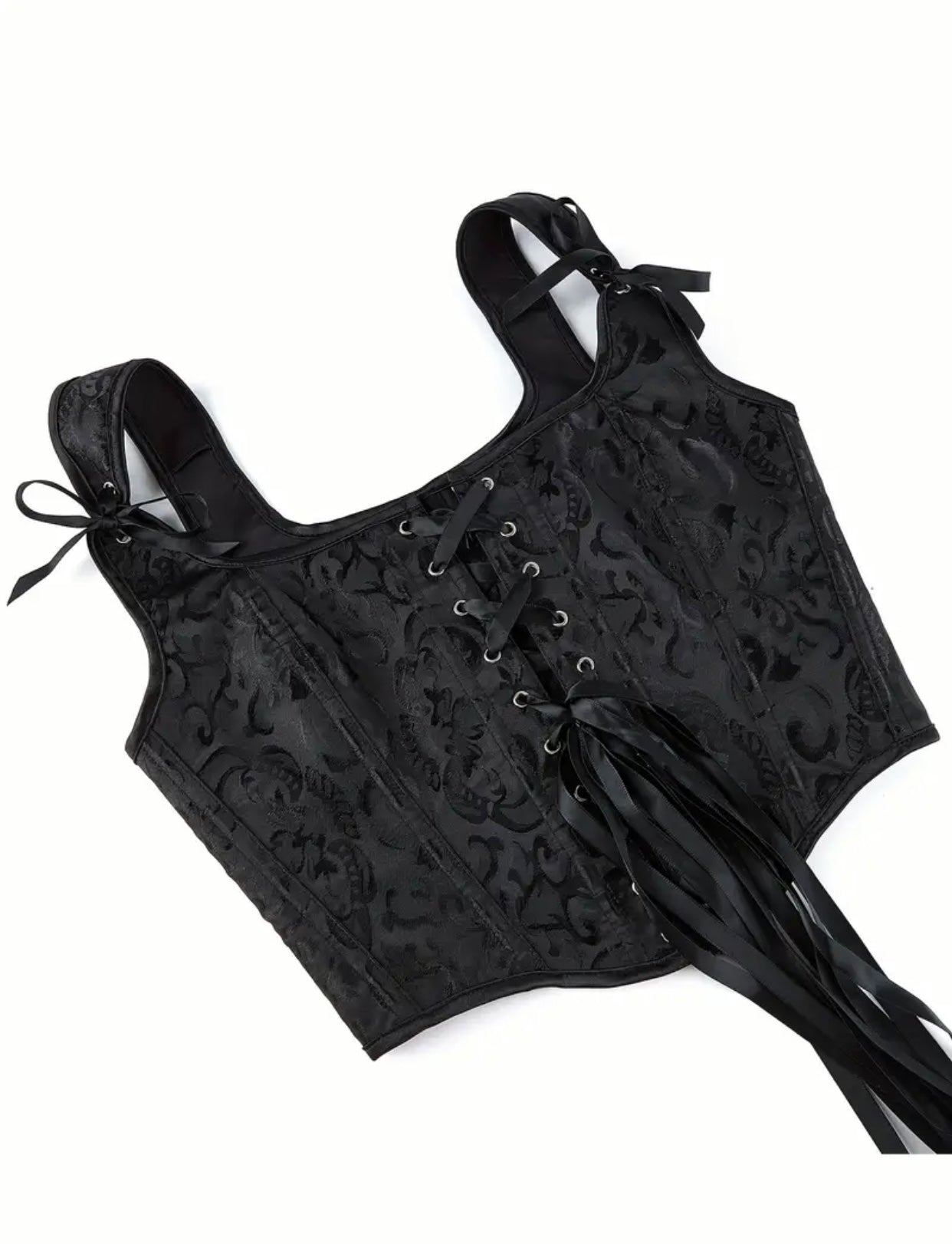 Baroque Jacquard Corset Top | Best Seller |