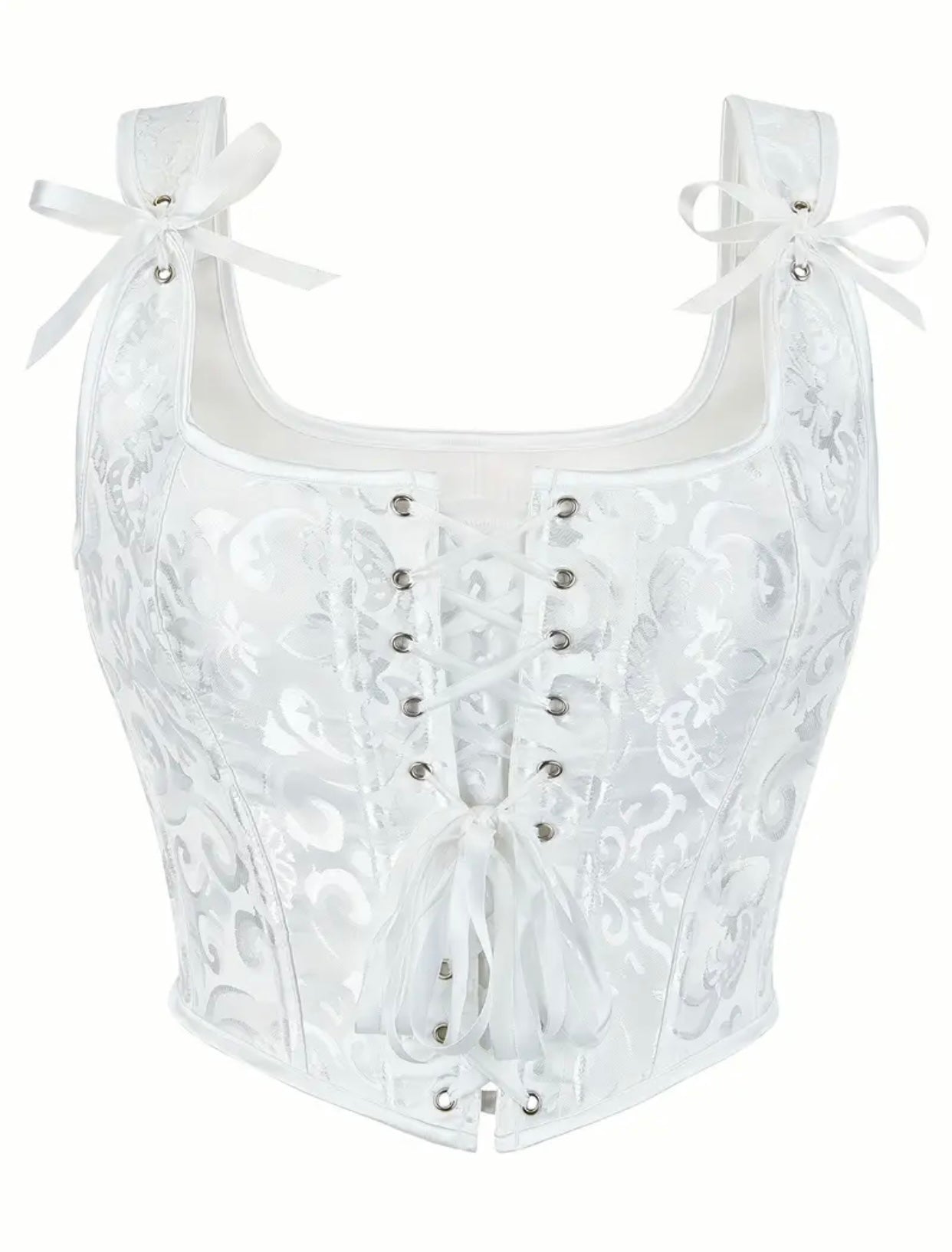 Baroque Jacquard Corset Top | Best Seller |