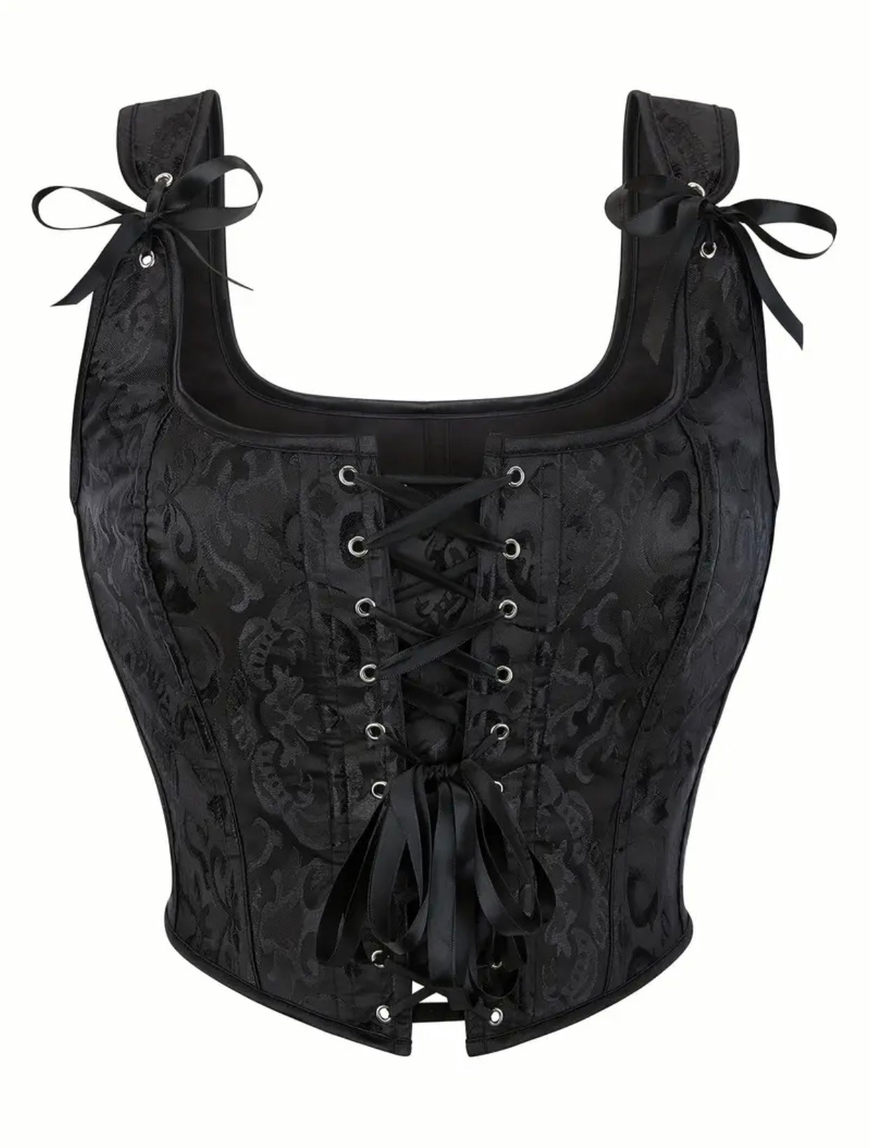 Baroque Jacquard Corset Top | Best Seller |
