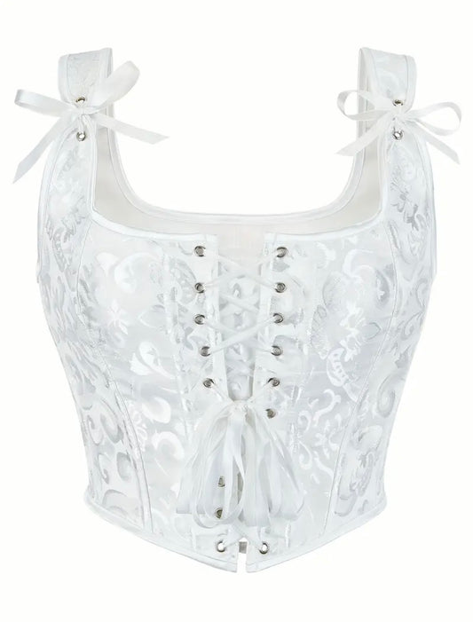 Baroque Jacquard Corset Top | Best Seller |