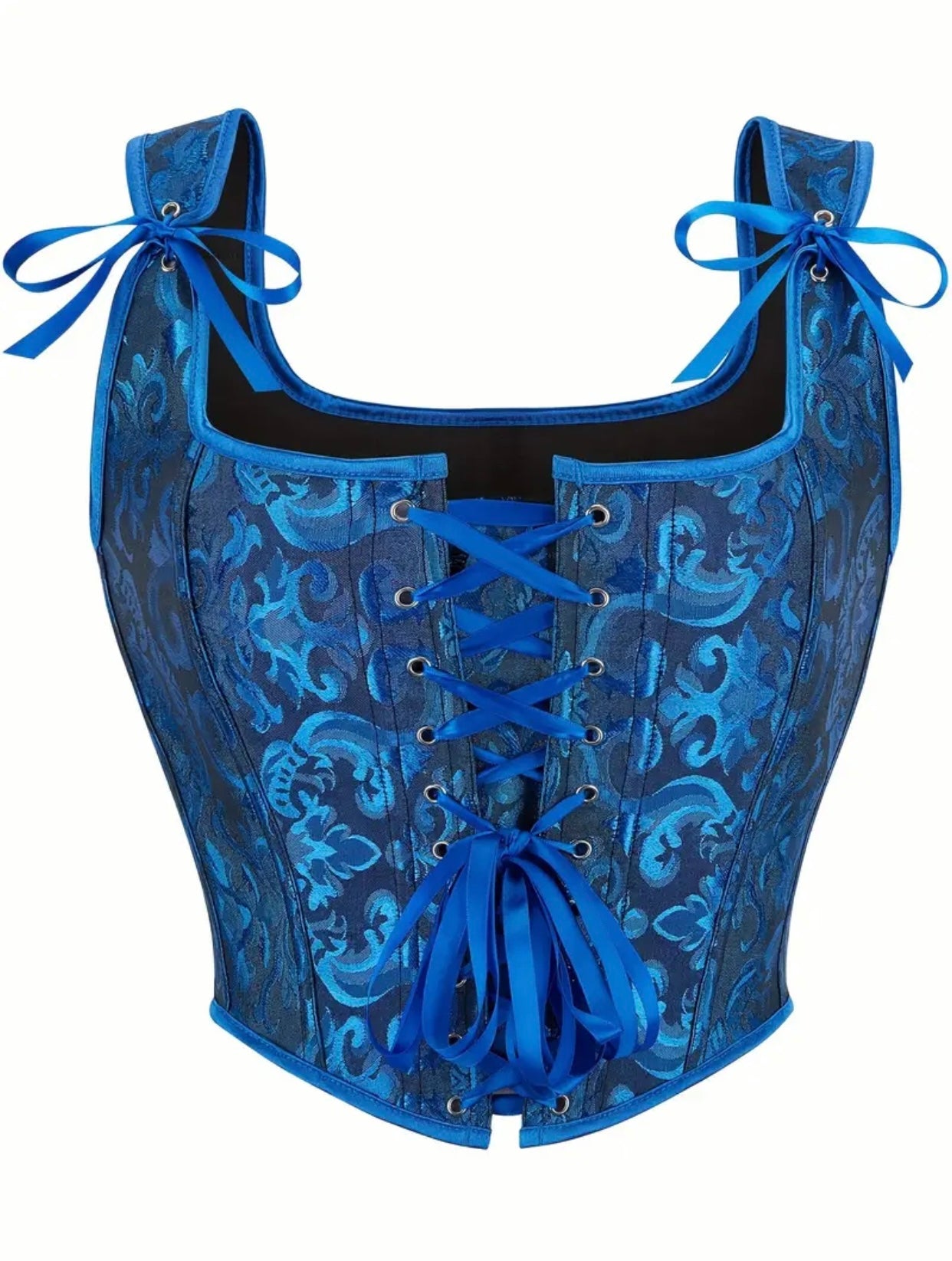 Baroque Jacquard Corset Top | Best Seller |