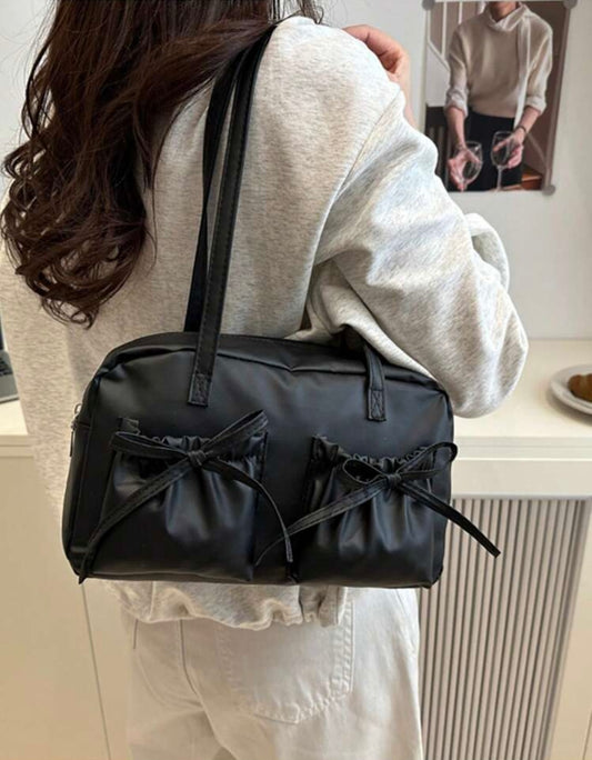 Matte Pocket Bow Bag