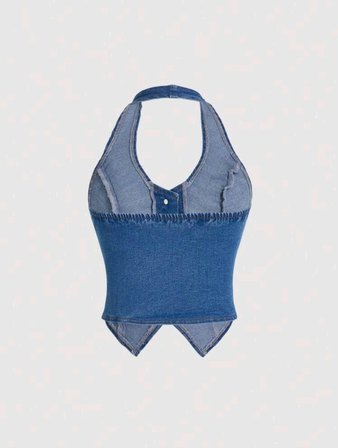 Denim Halter Vest