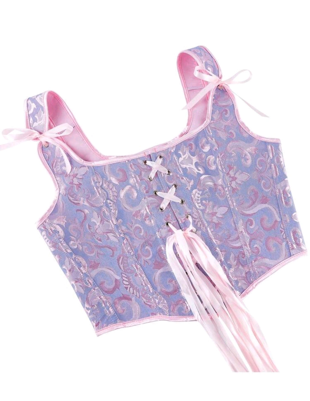 Baroque Jacquard Corset Top | Best Seller |