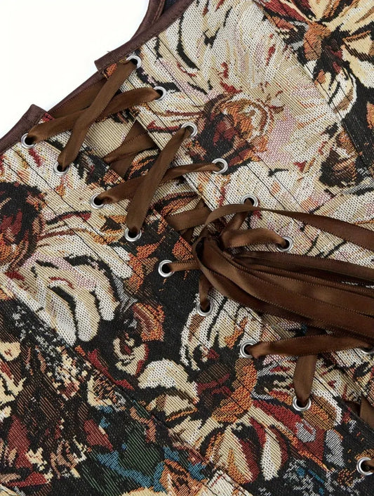 Vintage Brown Corset