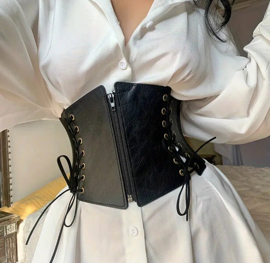 Lace-Up Corset Belt