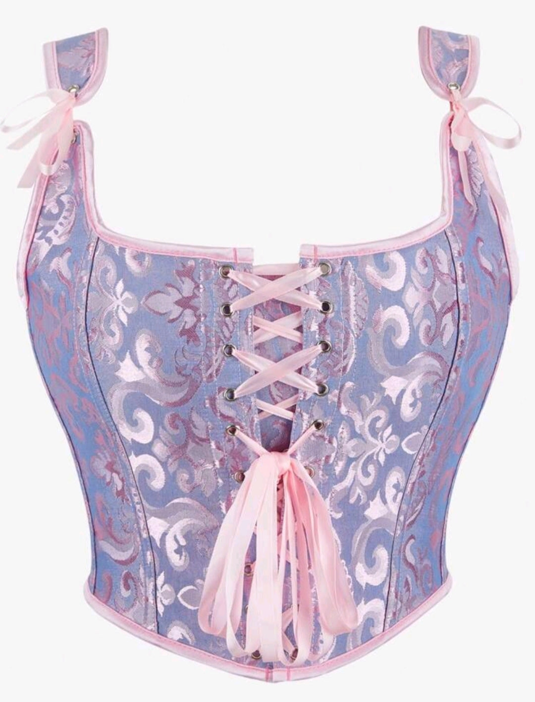Baroque Jacquard Corset Top | Best Seller |