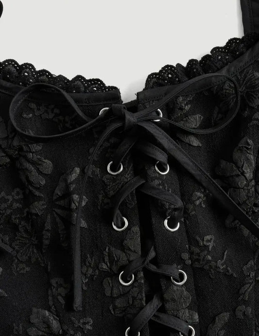 Black Lace Corset Top | BEST SELLER |