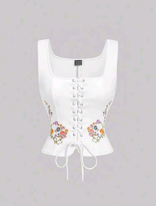 Embroidered Faux-Suede Vest | BEST SELLER |