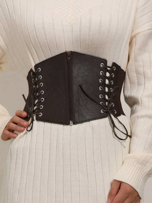 Lace-Up Corset Belt