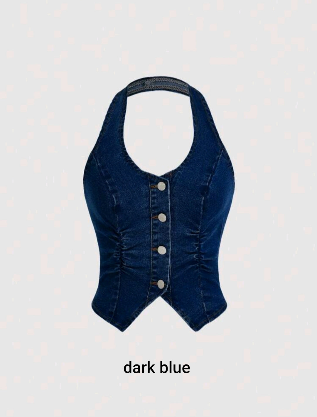 Denim Halter Vest