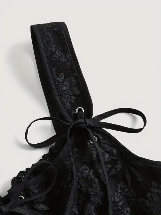 Black Lace Corset Top | BEST SELLER |