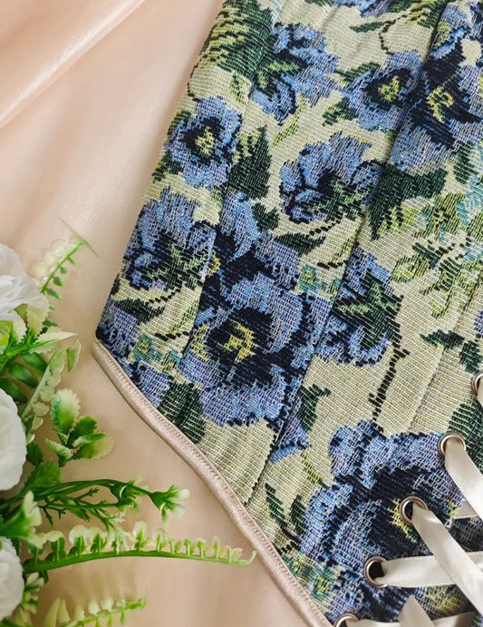 Blue Green Corset Top