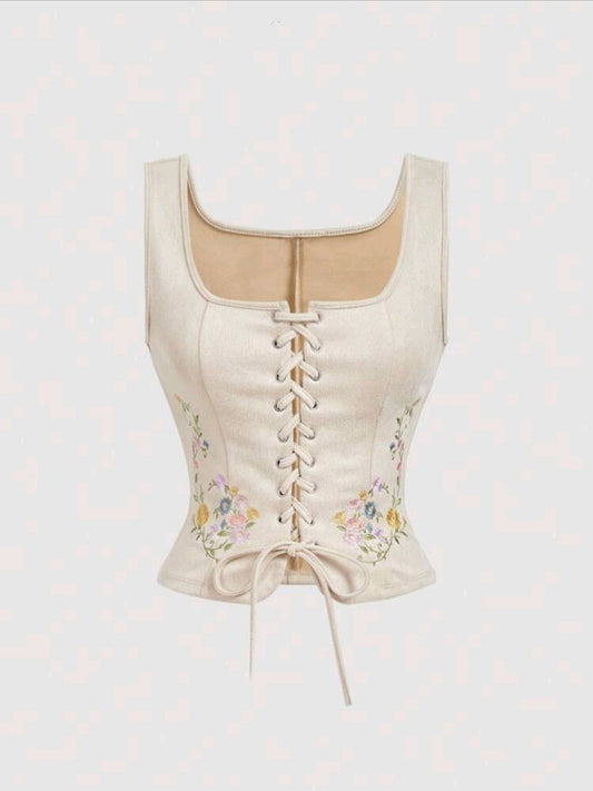 Embroidered Faux-Suede Vest | BEST SELLER |